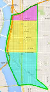 Central Eastside map - Best Neighborhoods in Portland