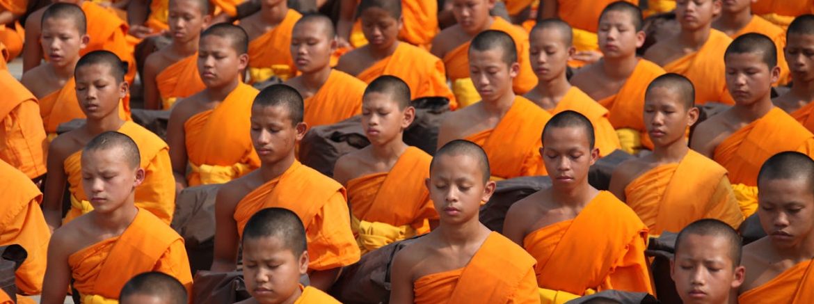 Thailand Monks Meditating