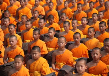 Thailand Monks Meditating